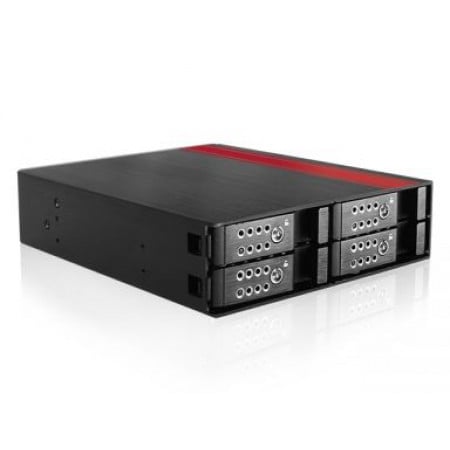 iStarUSA 5.25" to 4x 2.5" SATA SAS 6 Gbps HDD SSD Hot-swap Rack