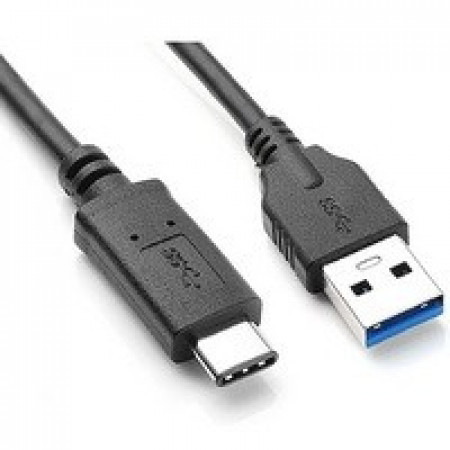 כבל USB תקע C זכר - USB-A 3.0 זכר 0.5 מטר