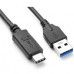 כבל USB תקע C זכר - USB-A 3.0 זכר 3 מטר