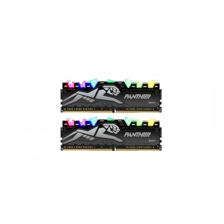 Apacer DDR 4 16GB (8Gx2) 3200 Panther Rage AURA RGB Silver w/Heatsink