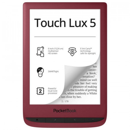 Pocketbook 6" Touch Lux 5 628 Rubine