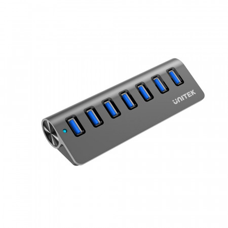 Unitek Hub 7-Port Aluminium USB3.0 With AC Power